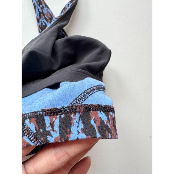 LULULEMON Align Tank Leopard Camo Blue Nile Multi Nulu V-Neck Top, Size 12 - Picture 13 of 16